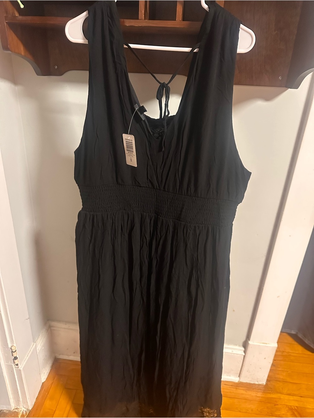 Black Sleeveless Kids One-Piece Dress